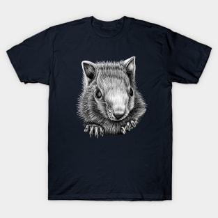 White chipmunk illustration T-Shirt